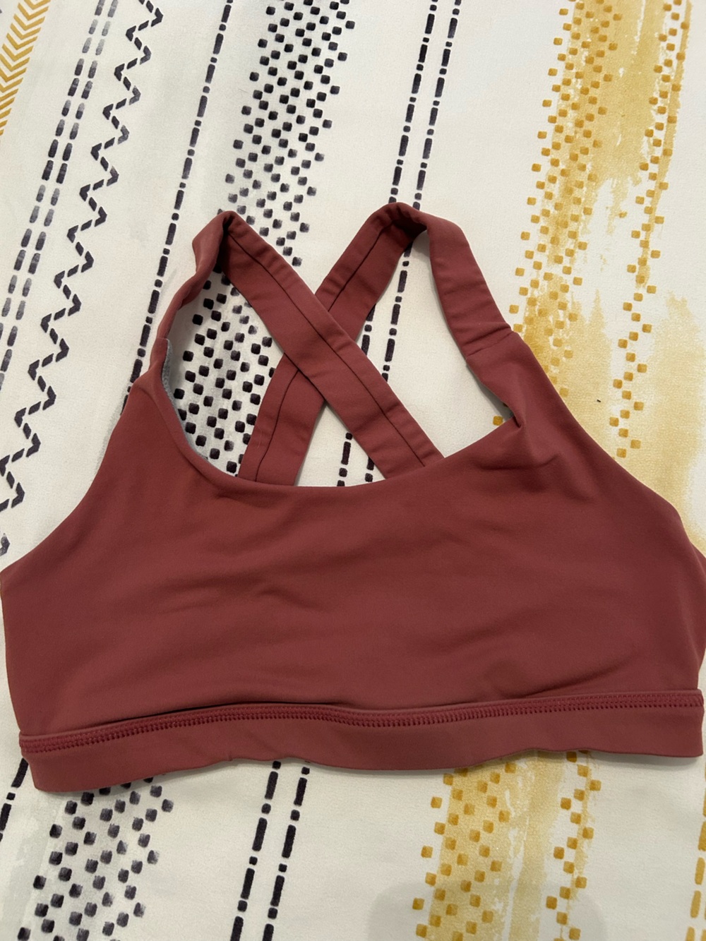 Born Primitive Crossback Sports Bra in Dusty Rose